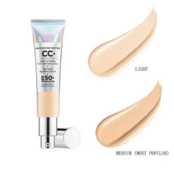BRAND Cosmetics Concealer Cc+ Cream Spf50 Brighten Skin Tone Pores Concealer Sunscreen Makeup Whitening Liquid Foundation